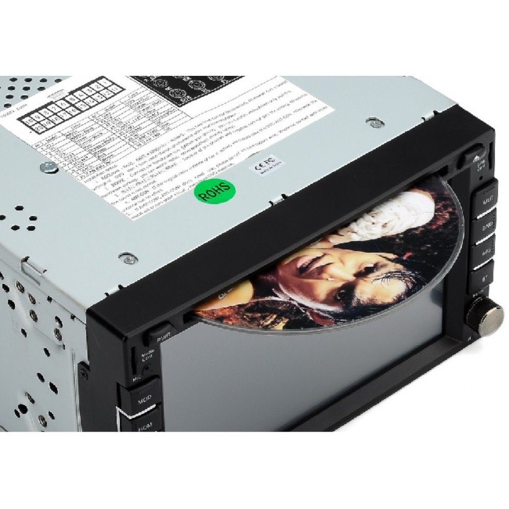 Van DVD Player 6.2 Inch Screen, 2 DIN, GPS, Region Free, 1080P, 4 X